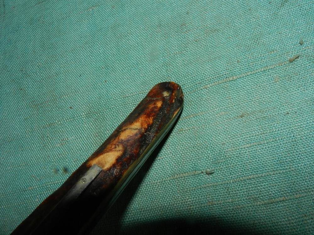 19th century Sheffield stag handle boot knife