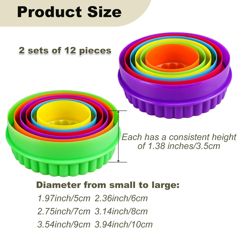 12 Pieces Display Stands for Pyrex round Bowls Risers for Pyrex Bowls Stacker St