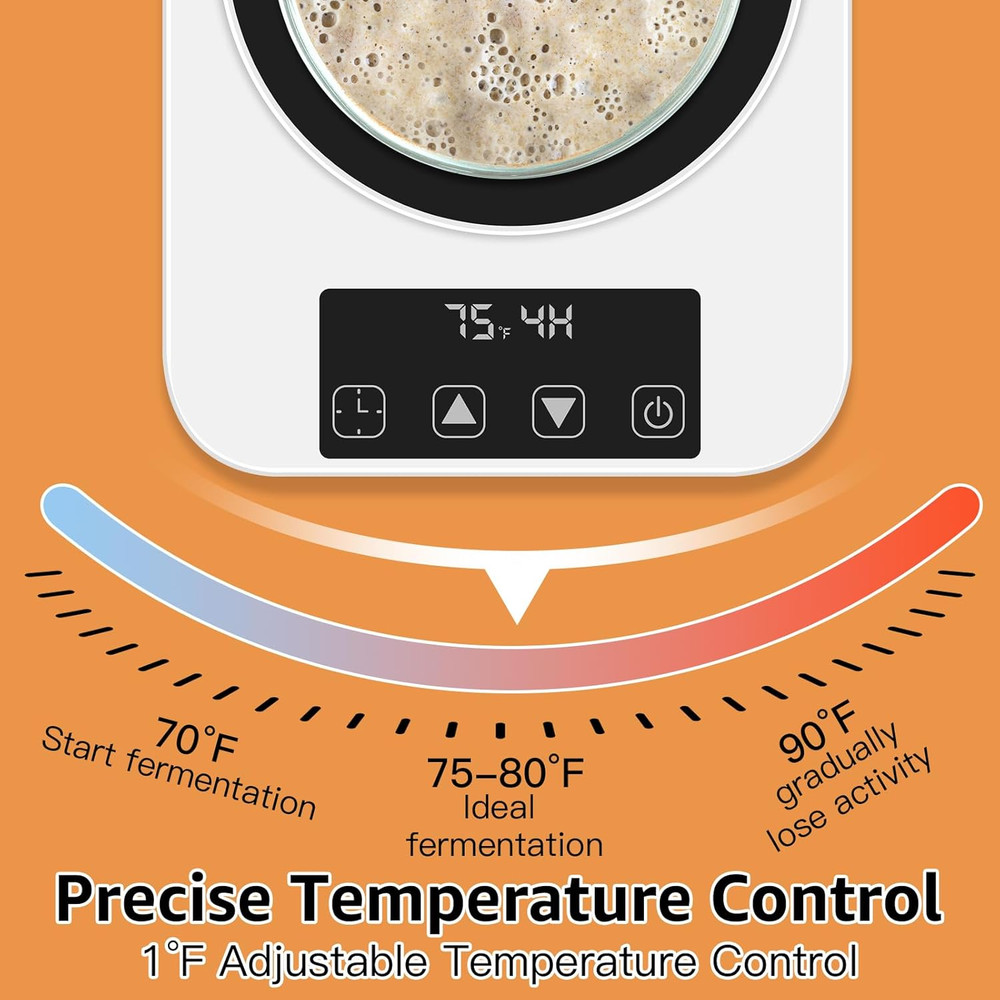 Sourdough Starter Warmer with Memory Function– 1°F Precision Temperature Control