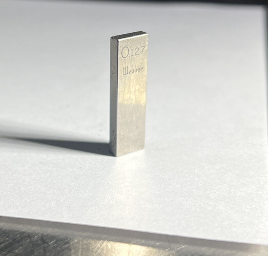 .127 Starrett-Webber Gage Block Used