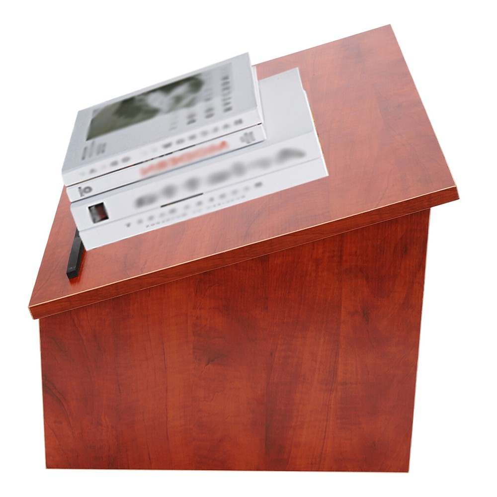Portable Tabletop Lectern Classroom Presentation Lectern Table Top Lectern Brown