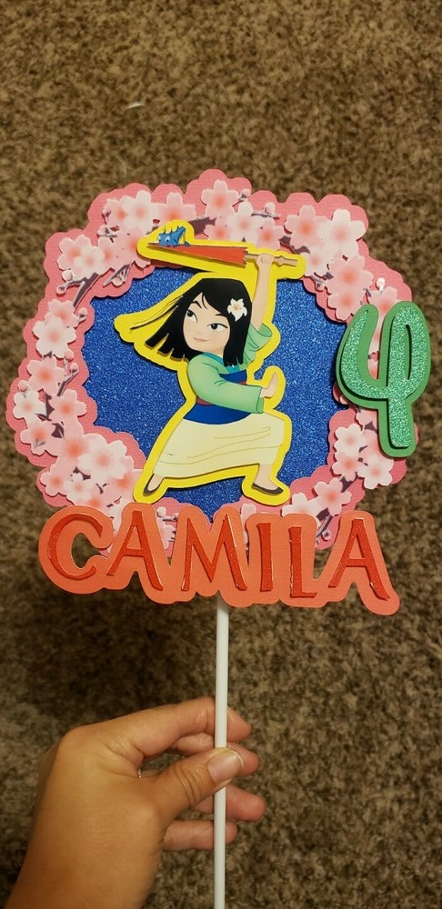 3D Mulan Cake Topper