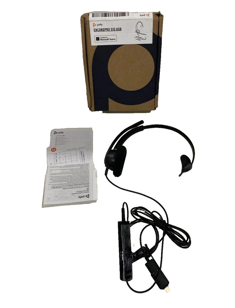 Poly EncorePro 515-M USB-A and USB-C USB Headset Plantronics