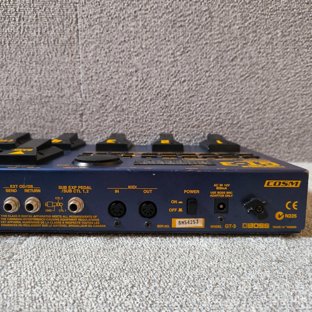 BOSS GT-3 Guitar Effects Processor Multiple Effects Pedal w/ AC Adapter From JP