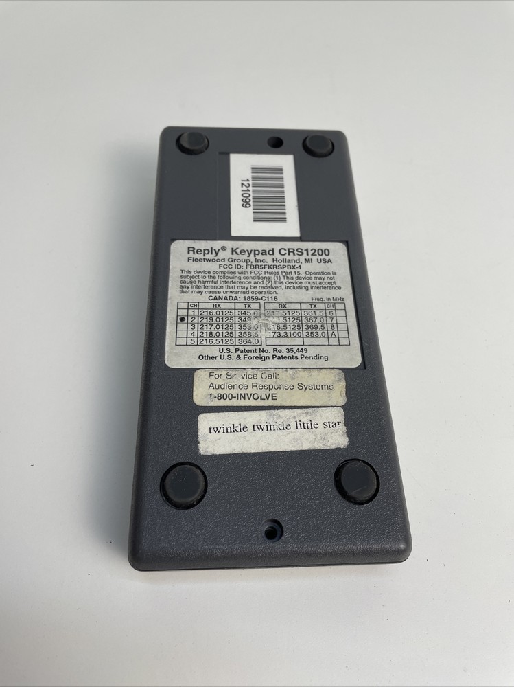 Used Reply Presentation Keypad CRS1200