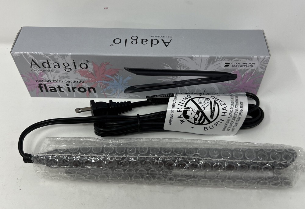 New Adagio Ceramic Not So Mini Ceramic Flat Iron X163