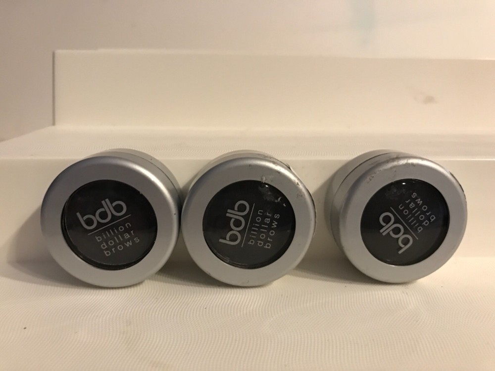 3X  Billion Dollar Brows Brow Powder Raven 0.07 oz. Full Size ***No Box***