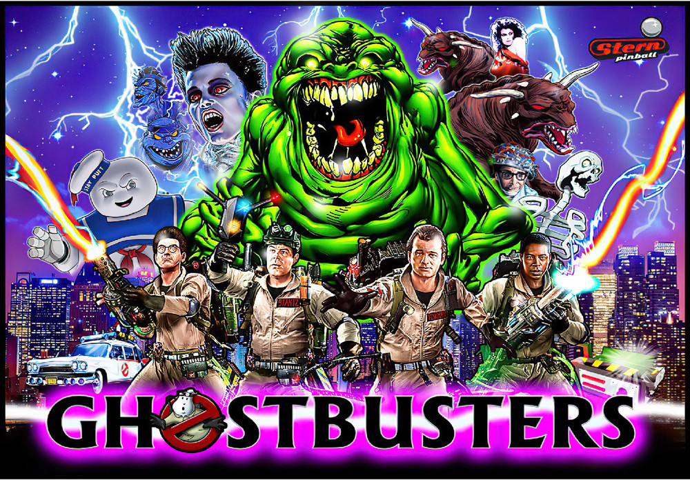 Stern Ghostbusters Pinball Machine Custom TRANSLITE #1