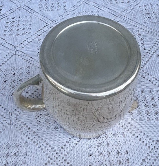 SHERIDAN VINTAGE SILVER PLATE WATER PITCHER, 7”
