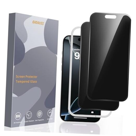 Compatible for iPhone 17 Privacy Screen Protector iPhone 17 - 6.3 inch Black