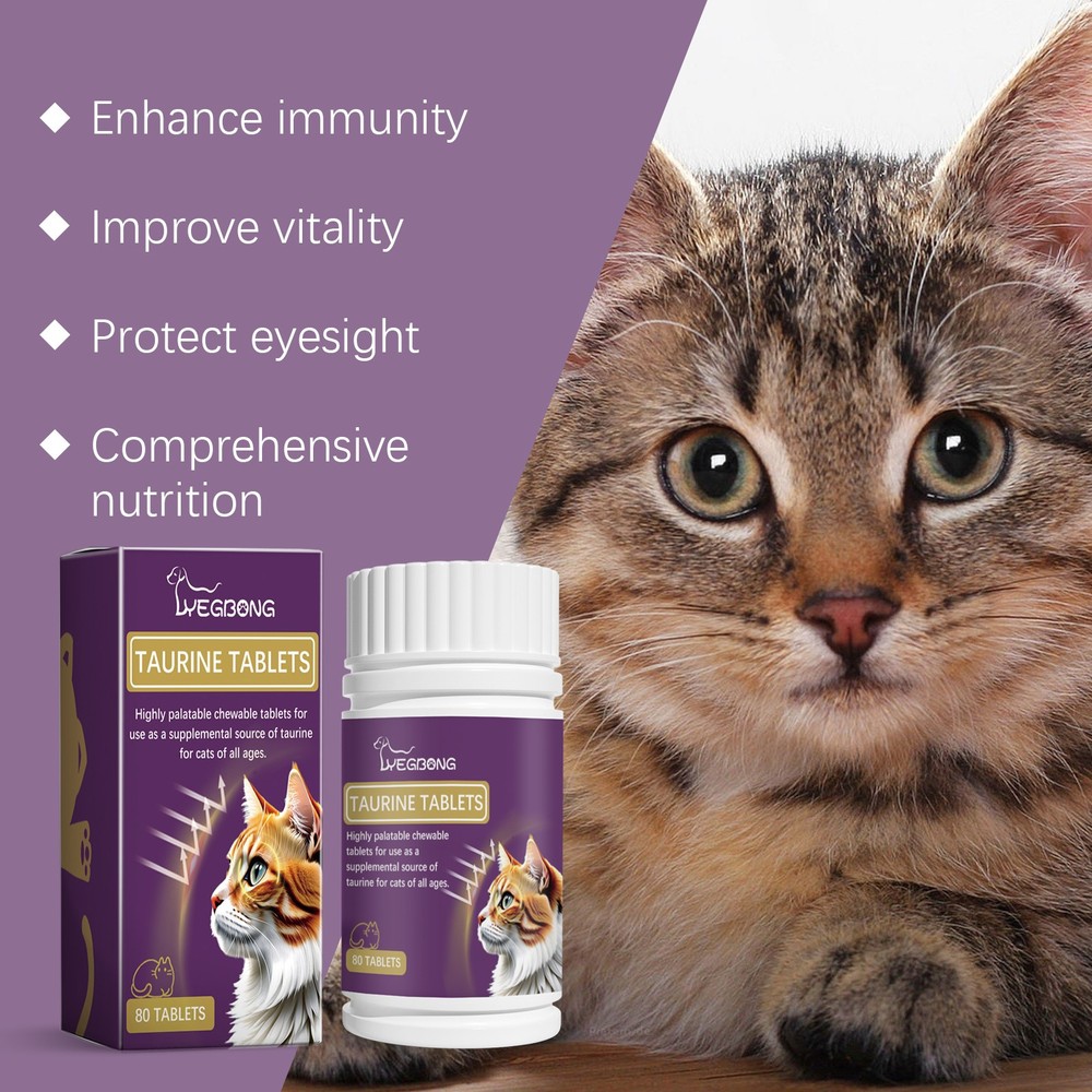 pound Taurine Tablets for Cats Pet Nutrital Supplements