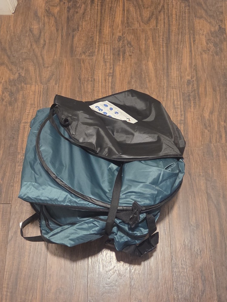 Upright Pop Up Tent Green Camping Privacy