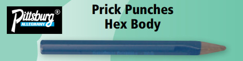 5/64 HEX BODY PRICK PUNCHES -PITTSBURG ITEM NO. 3109405(FT)-(7PC.)