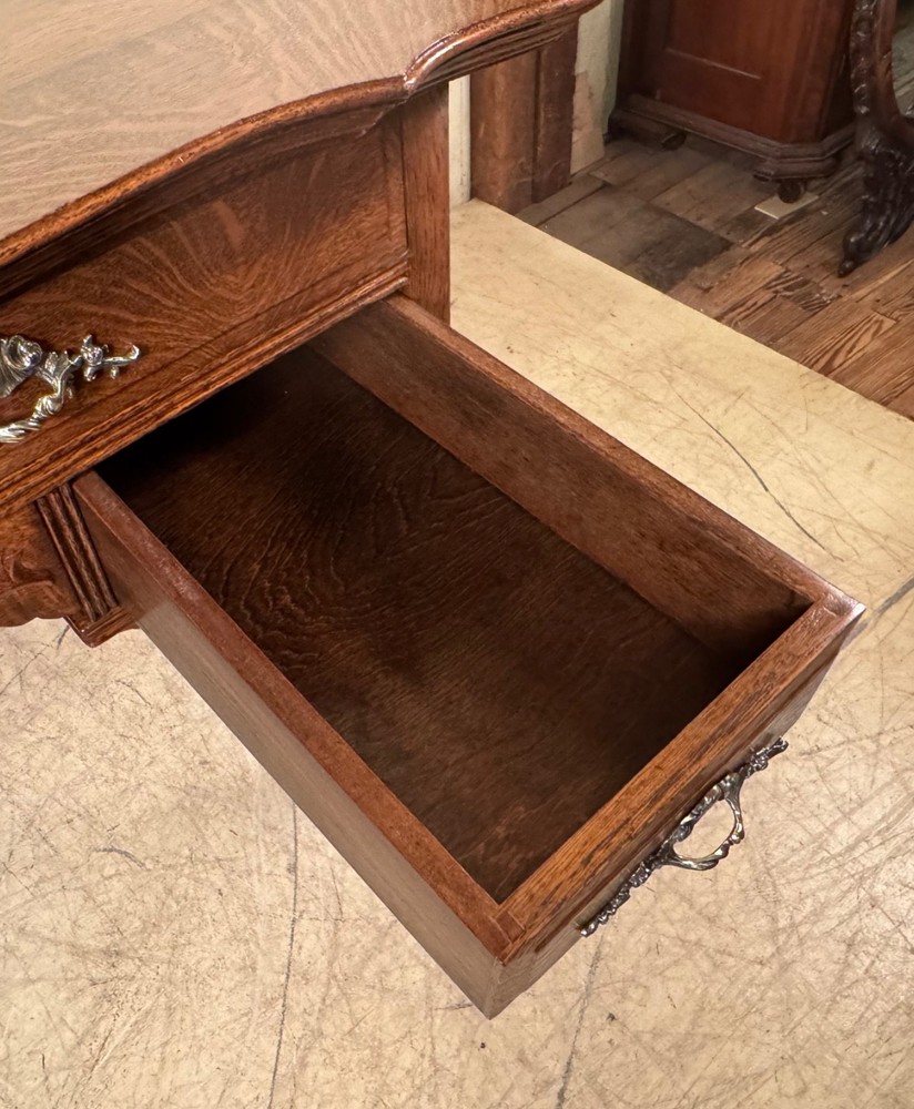 Antique Quarter-Sawn Oak Desk/Library Table