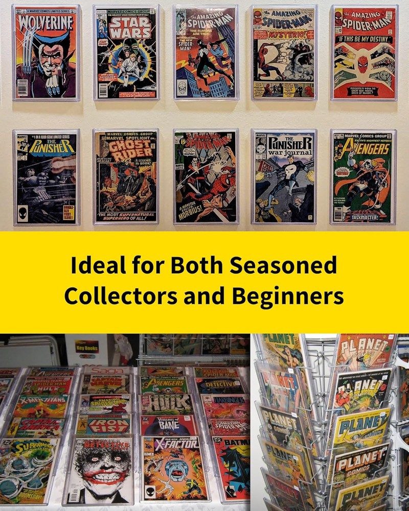 Comic Book Top Loaders - Protector Hard Case Sleeve, Clear Light Blue