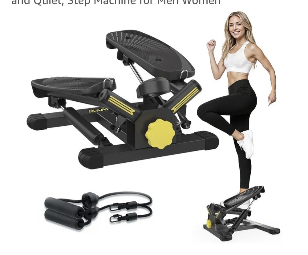 Ziwwwvy Stepper Machine with Resistance Bands.