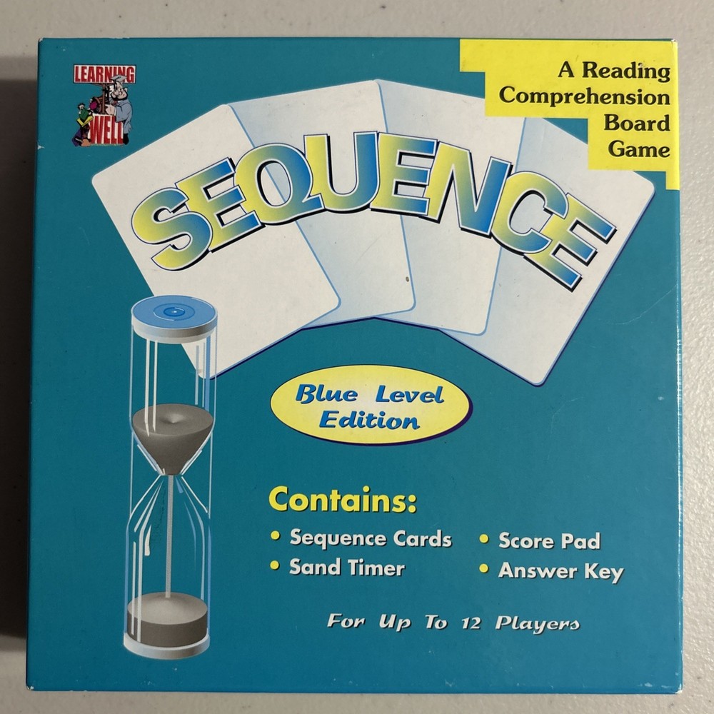 Sequence - Blue Level Edition A  Reading Comprehension Board Game- Homeschooling