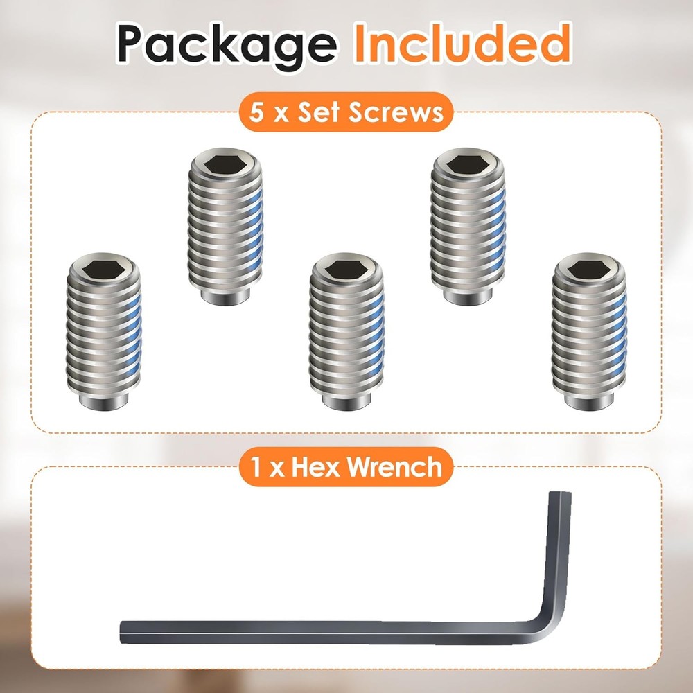 Set Screw Kit Replacement for 155023, Compatible with Moen Single Handle Kitchen