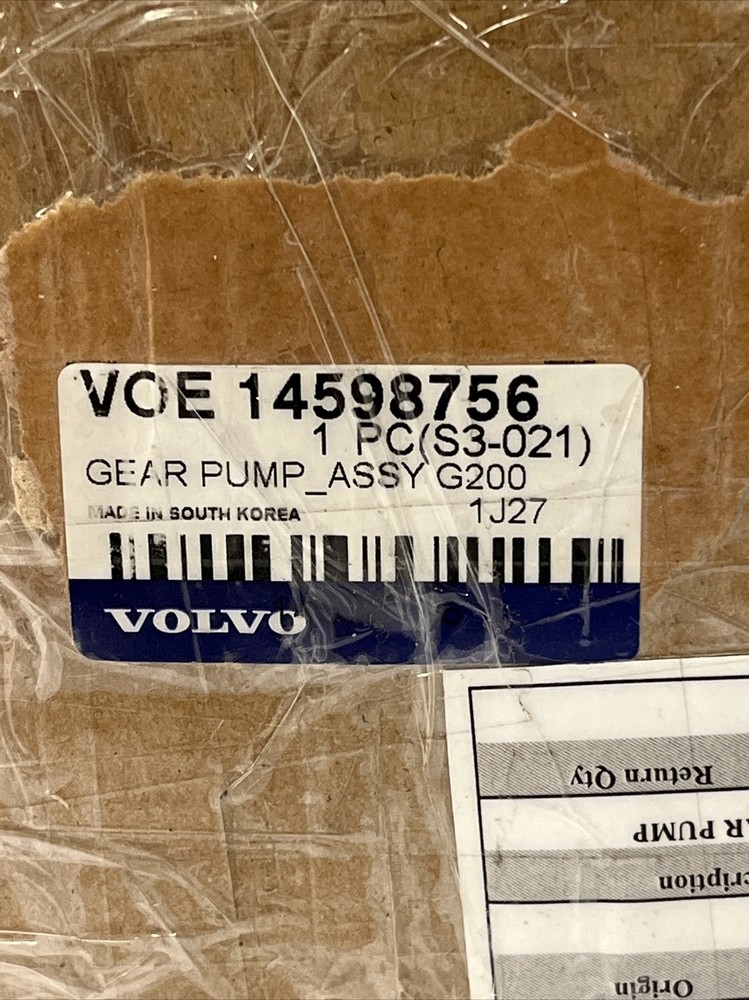 VOLVO 14598756 GEAR PUMP