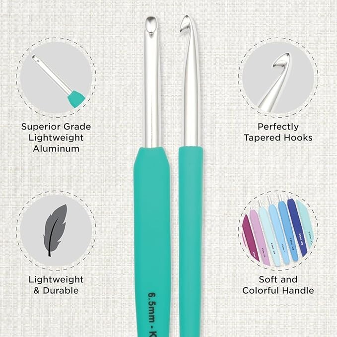 KnitPro Waves 2.0 Grande Crochet Hook Set