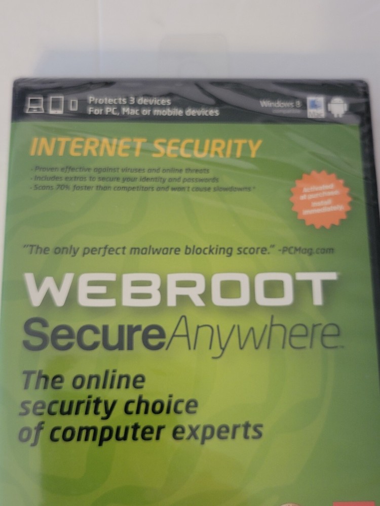 Webroot Secure Anywhere Internet Security Complete 2011 Sealed