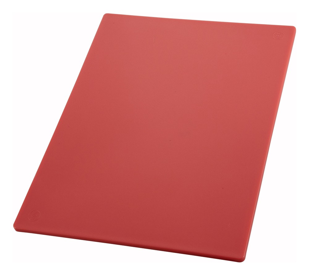 Cutting Board, 12" x 18" x 1/2", Red (6 Each)