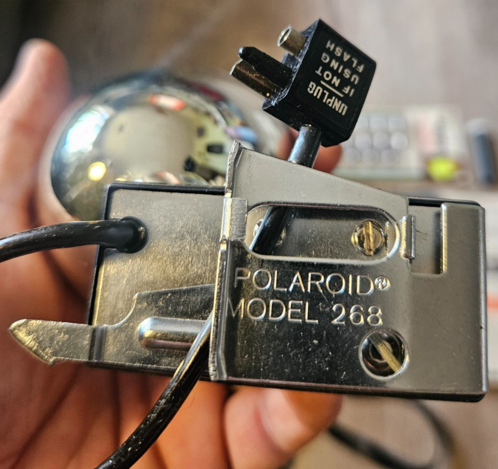 Polaroid Automatic Model 104 Land Camera Original Box, Manual, Flash, Untested.