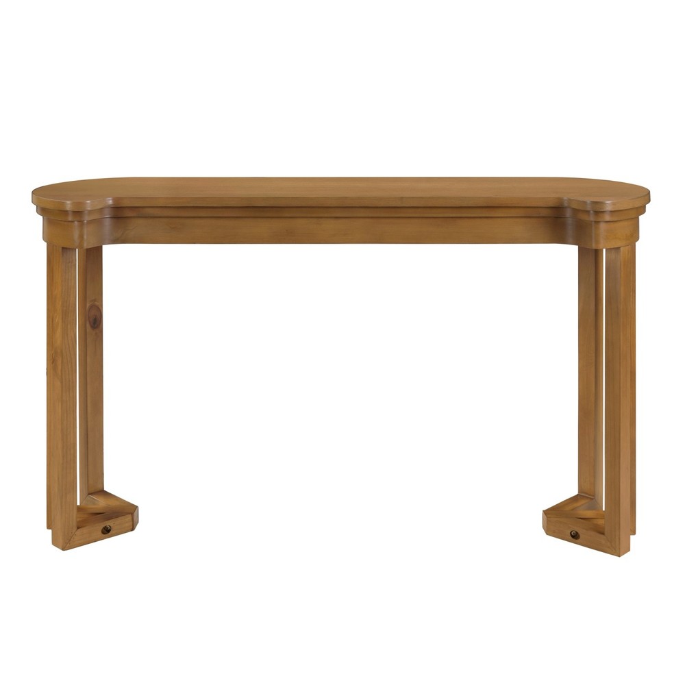 4 Piece Kitchen Counter Height Bar Table Set w/ 3 PU Padded Solid Wood Stools