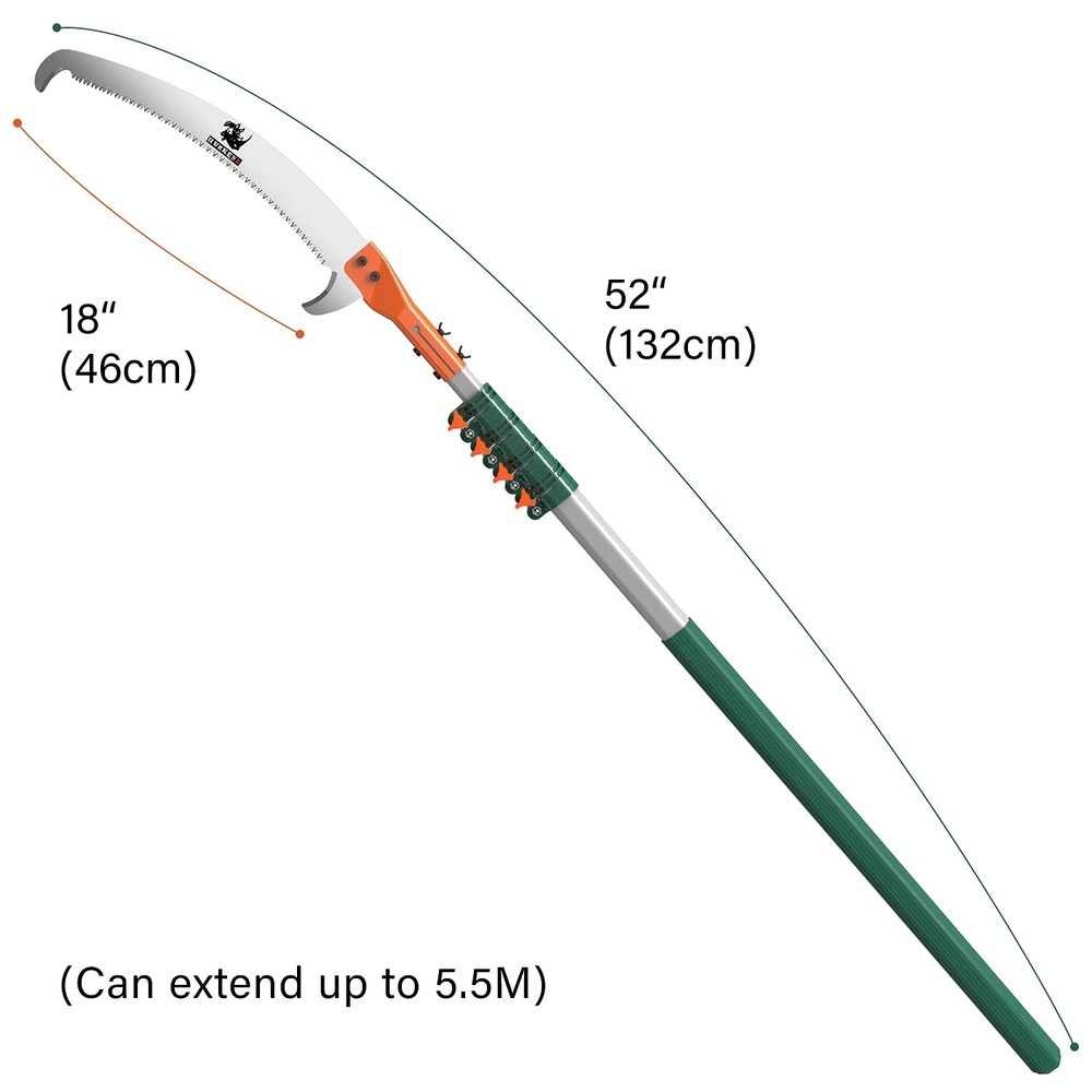 Tree Pruner Pole Saw Manual Extendable Long Tree Pruner Extendable，Pole P
