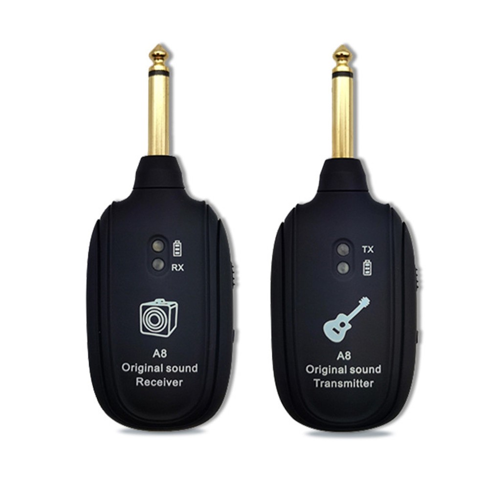 1 Pair Guitar Wireless Transmission System Instrument Audio Transmitter Receiver