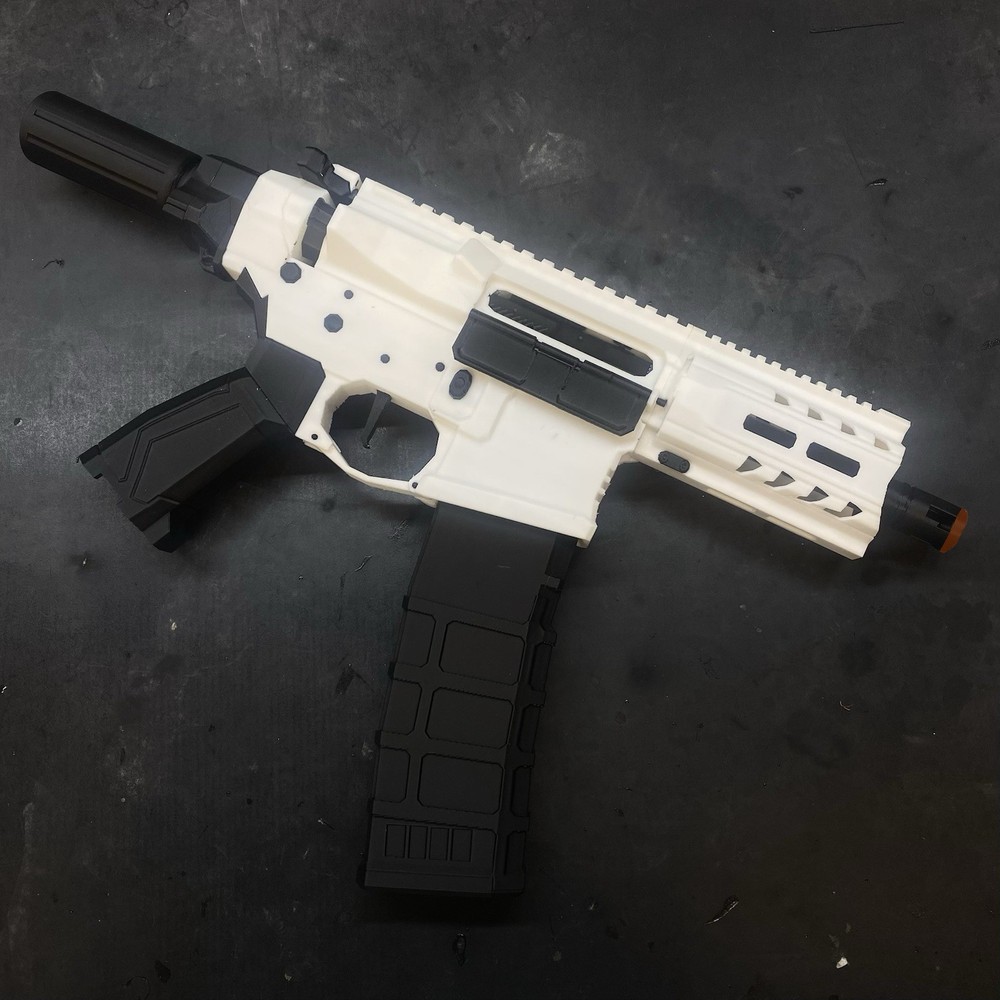 Micro ARP 2 Tone Black/White 1:1 Scale 3d Printed