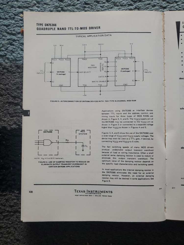 Texas Instruments 1977 The Interface Circuits Data Book 1st Edition