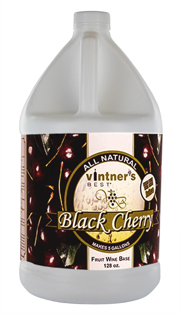 Vintner's Best Black Cherry Fruit Wine Base-128 oz. Jug