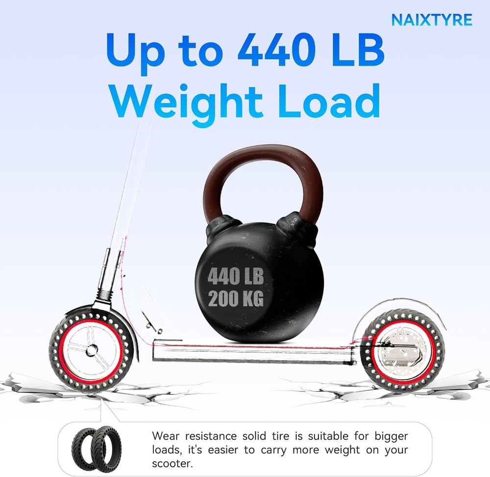 8.5x2 '' inchs Solid Tires for Electric Scooters,This Solid Tire is compatible w