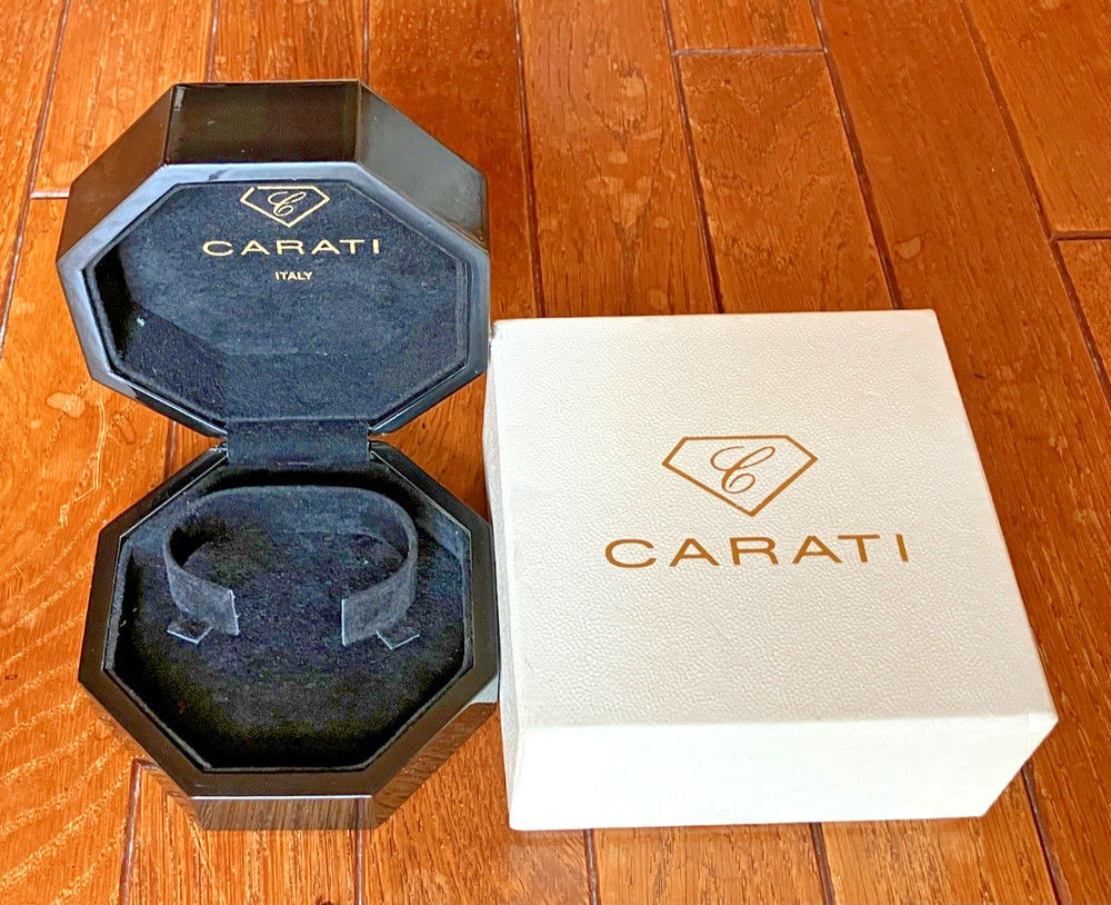 Authentic CARATI Empty Watch Box Good Condition #V57