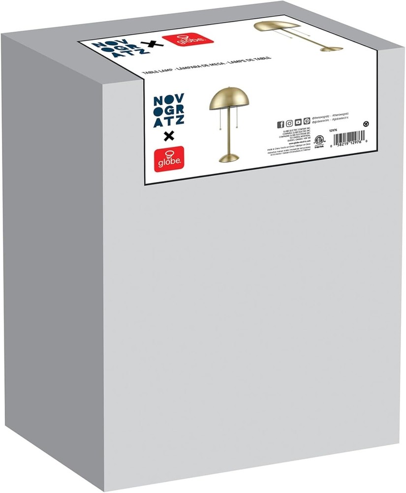 Matte Brass 21" Electric Table Lamp with Double Pull Chain - 2 Lights