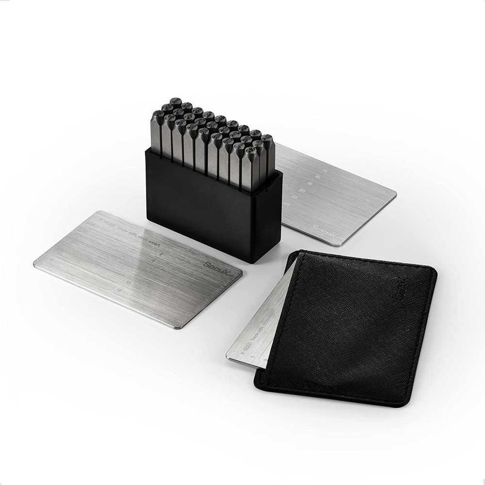 SecuX XSEED Plus Secure Bitcoin Wallet Crypto Seed Storage Steel Plates