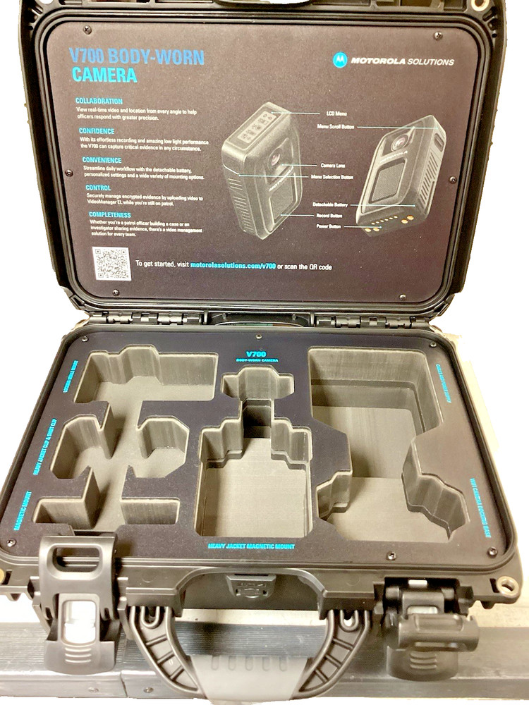 MOTOROLA SOLUTIONS V700 BODY CAMERA PELICAN CASE