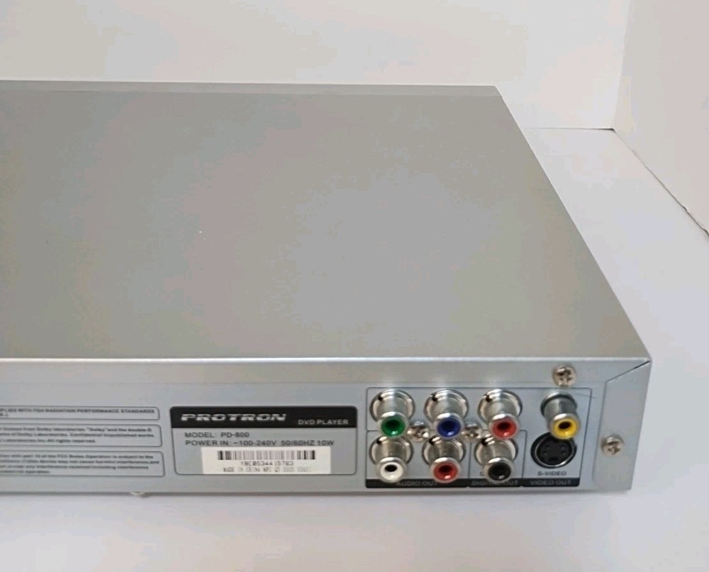 Protron PD-800 DVD/CD Player No Remote - Tested Working ✅✅