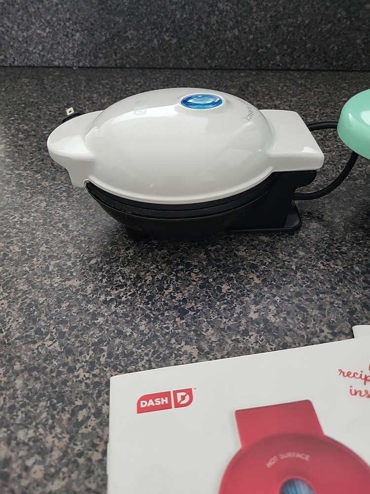 Bundle! DASH Express Mini Donut Maker AND Mini Waffle Maker Nonstick Press Type