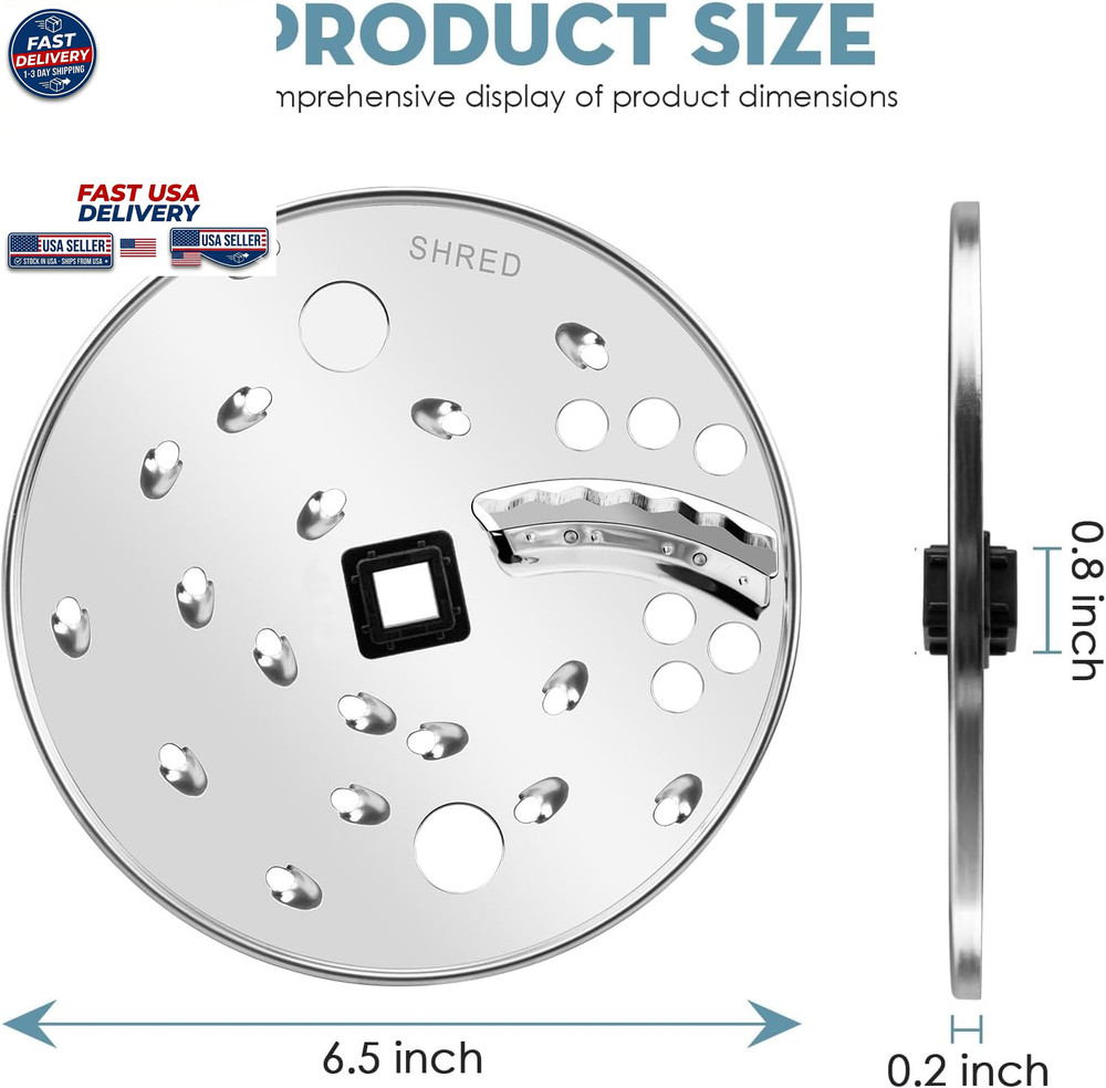 Slice Shred Disc Blade Replacement for Hamilton Beach Food Processor Compatible