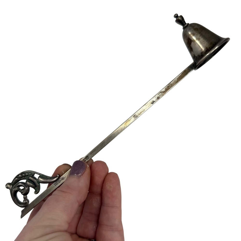 Vintage Candle Snuffer Scroll Handle Webster Sterling Silver