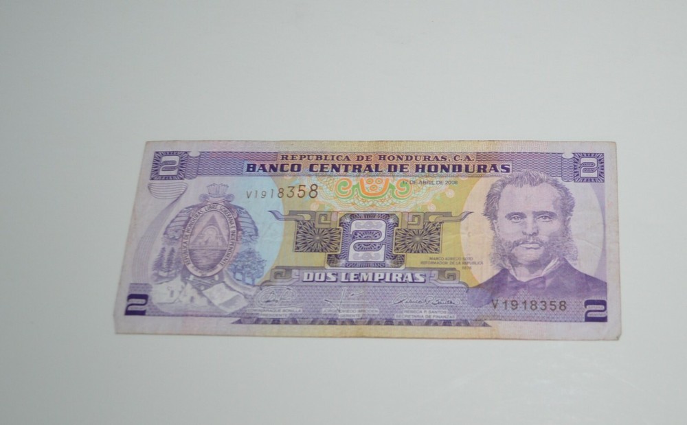 Honduras 2 Lempiras g 2008 Dos Lempiras Banknote