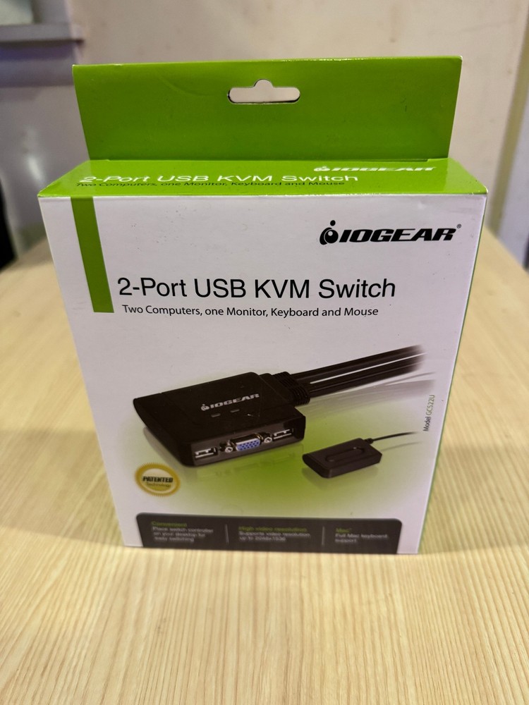 New IOGEAR GCS22U 2-Port USB KVM Switch