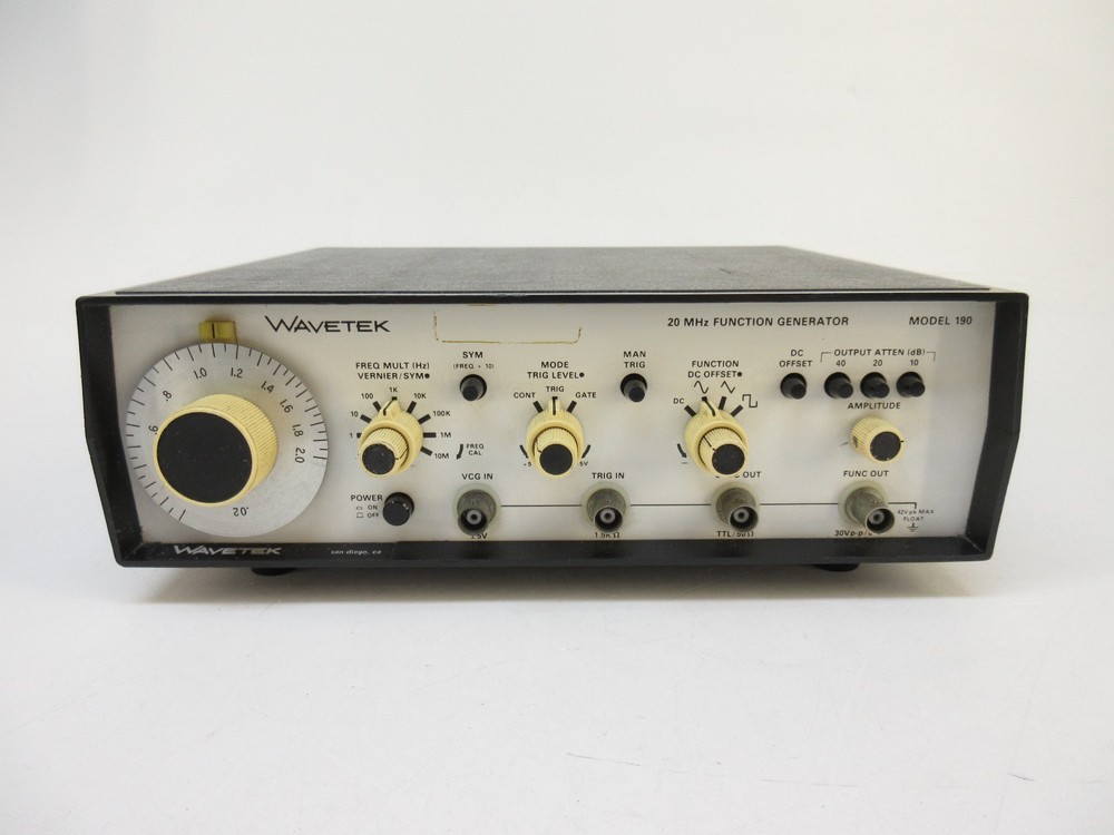 Wavetek 190 Function Generator, 2 MHz to 20 MHz