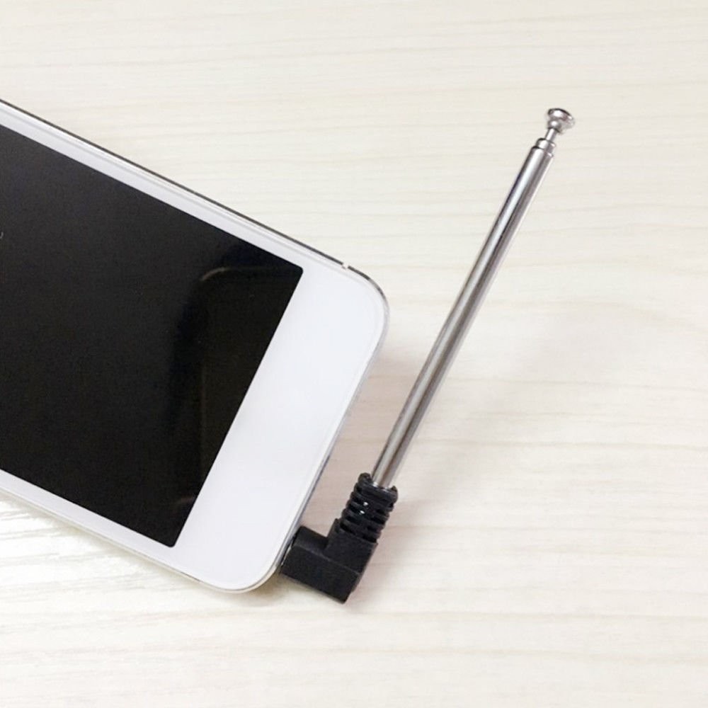 VizGiz 2 Pack Bluetooth Speaker Antenna Replacement Telescoping 3.5mm Silver