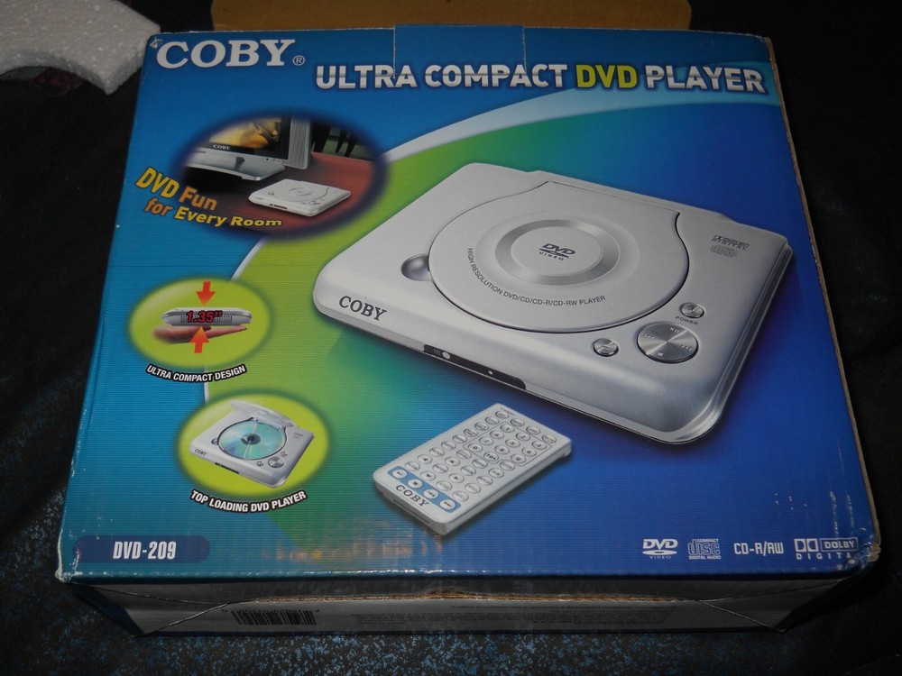 NEW ~ Coby DVD-209 Ultra Compact DVD Player.
