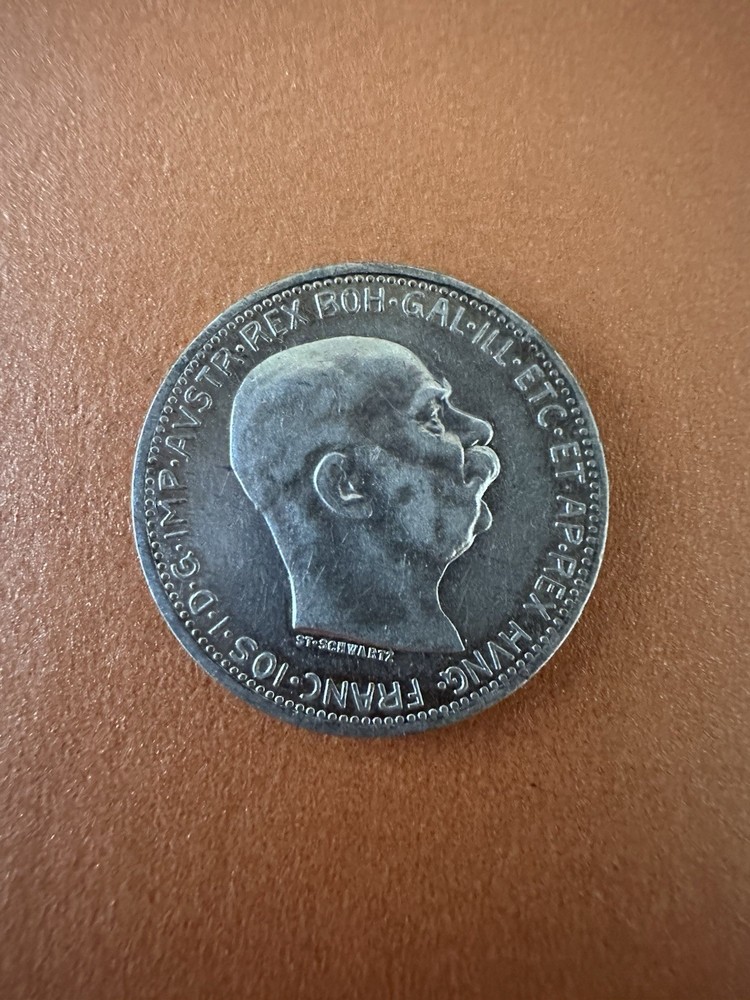 AUSTRIA EMPIRE 1 CORONA 1915 Silver