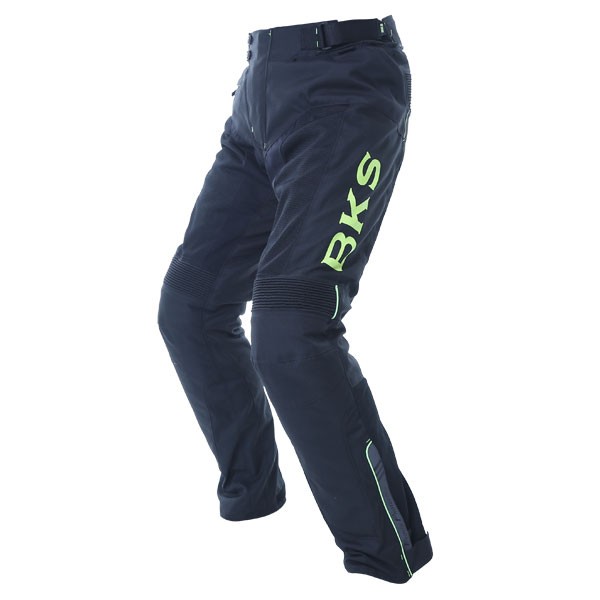 BKS Circuit Textile Motorcycle Pants Black Yellow