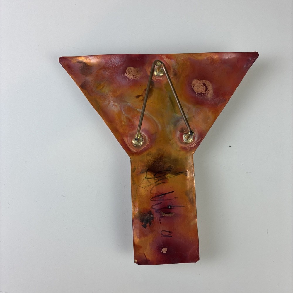 YMCA Copper Wall Hanging 9” Art Hand Made